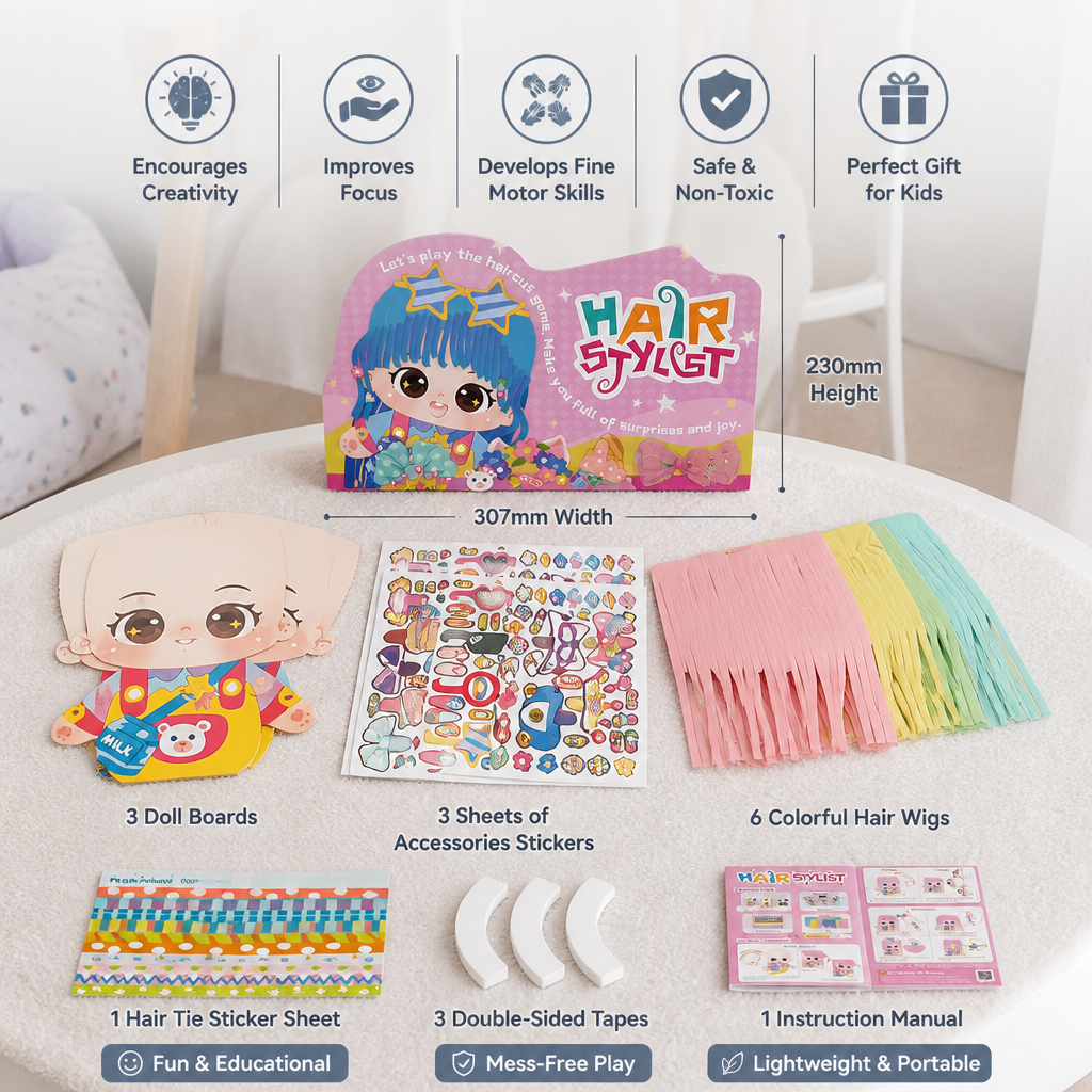 DIY Hair Stylist Craft Kit for Kids