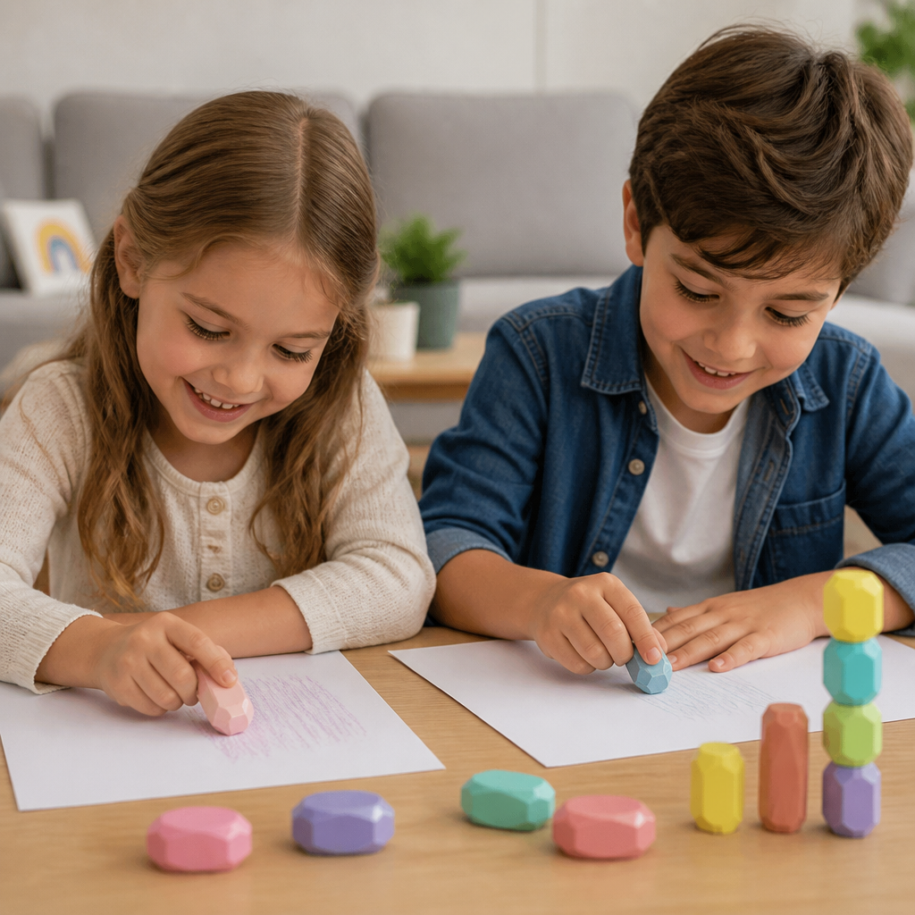 Stack & Build Gem Eraser Set