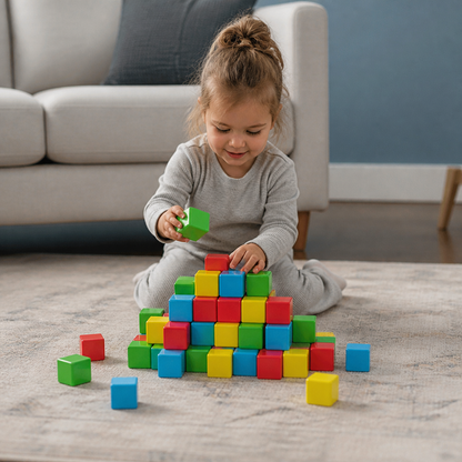 Toddler Safe 4.2cm Magnetic Building Cubes – STEM Learning Blocks