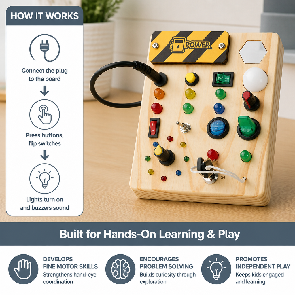 Interactive Montessori Learning Board For Children