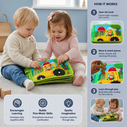Educational Montessori Farm Story Book