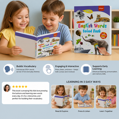 Talking English learning book for children