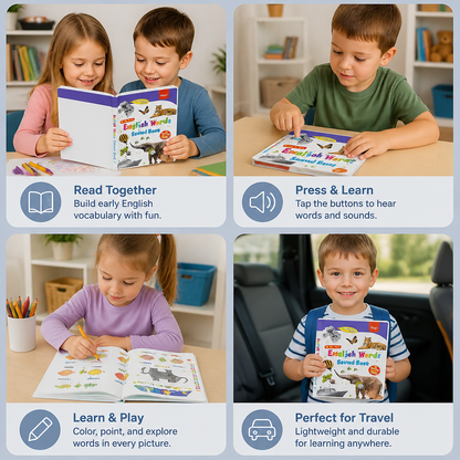 Talking English learning book for children