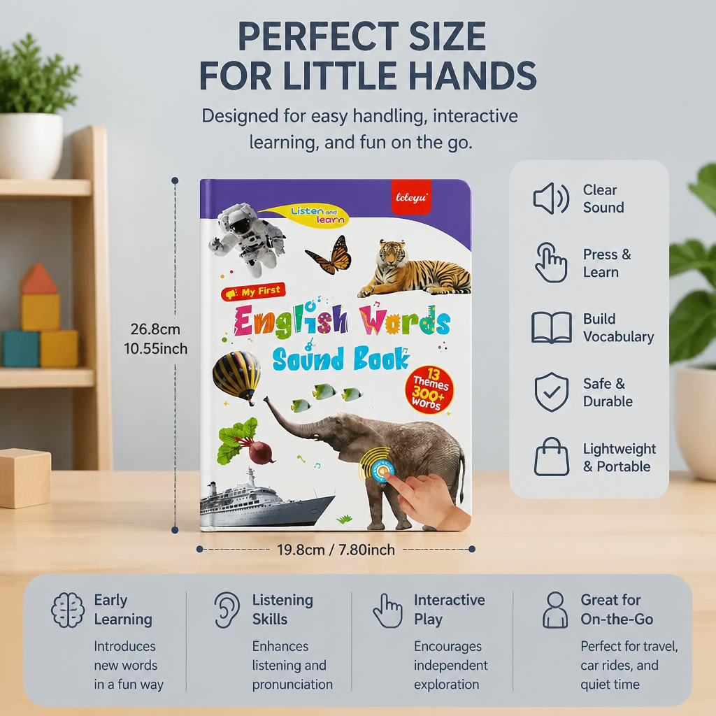 Talking English learning book for children