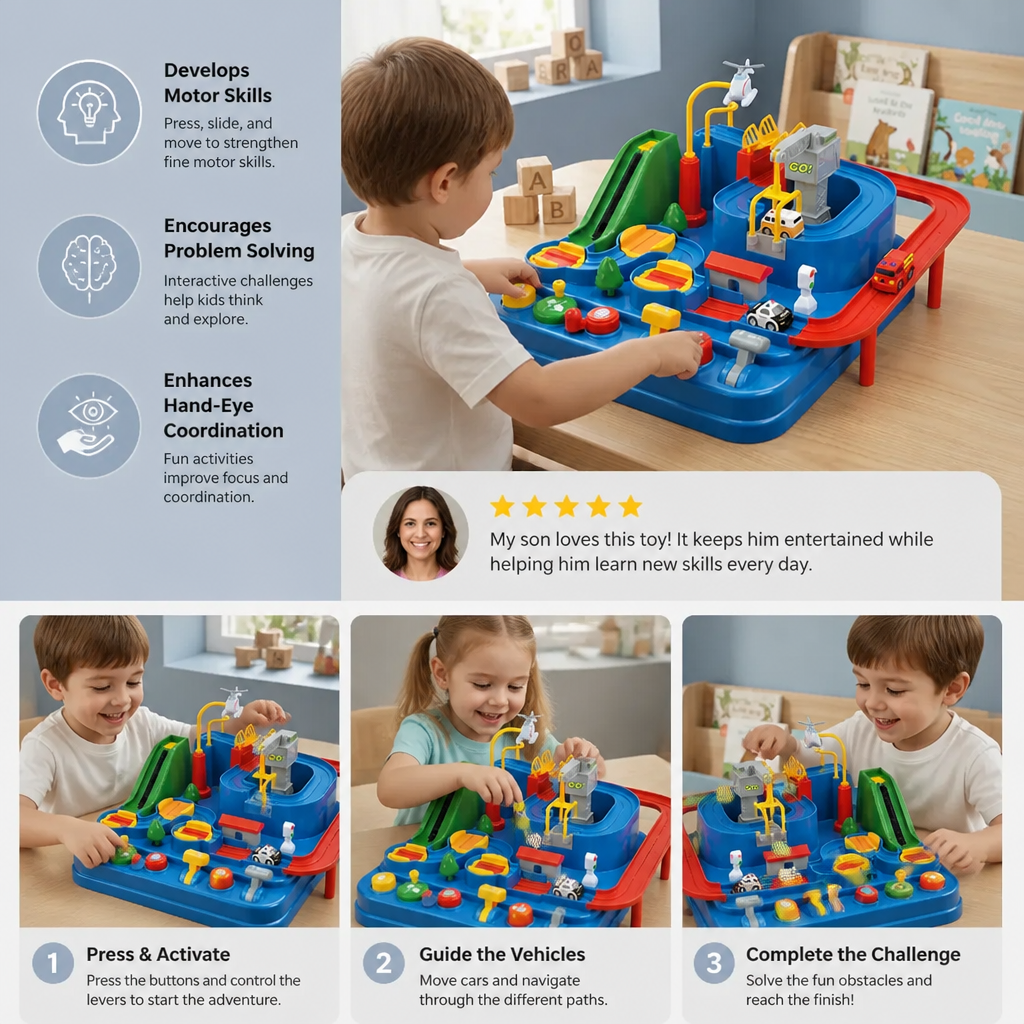Educational vehicle skill game for children