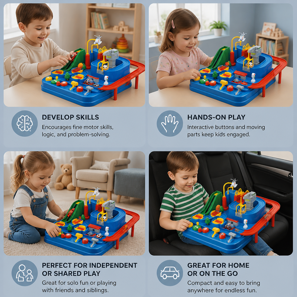 Educational vehicle skill game for children