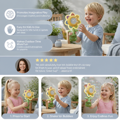 Head Shaking Bubble Flower Kids Toy