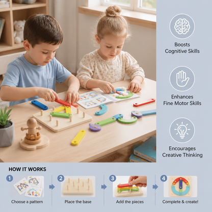 Creative letters numbers and shapes learning board
