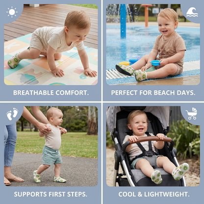 Summer Baby Shoes Made from Breathable Fabric in a Fruit Design