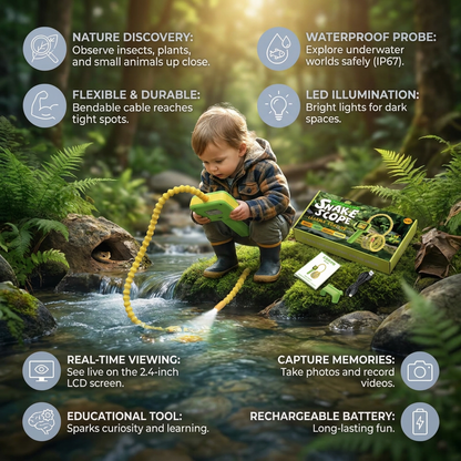 Kids Exploration Camera – Underwater & Nature Discovery Toy with Screen & Light