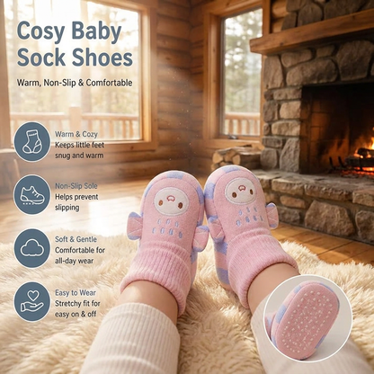 Cosy Baby Sock Shoes – Warm, Non-Slip & Comfortable