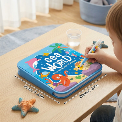 Magic Water Drawing Book – Reusable Mess-Free Colouring Fun