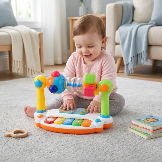 Musical 5-in-1 educational toy for babies
