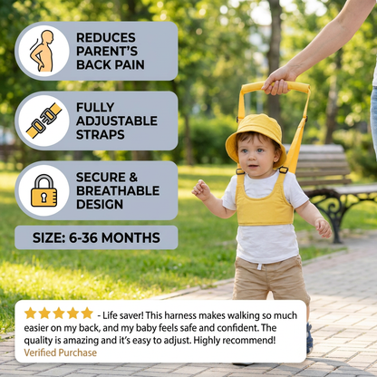 Adjustable Baby Walking Harness with Safety Strap