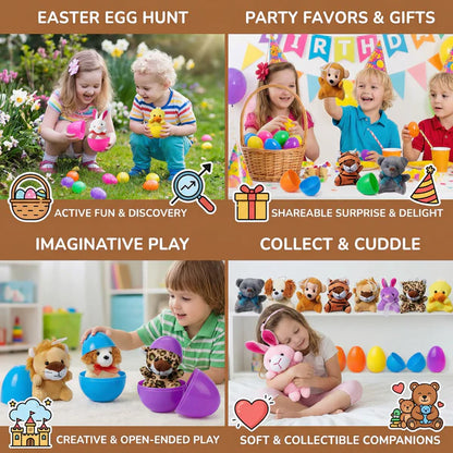Easter Surprise Eggs with Plush Toys – Pre-Filled Easter Eggs for Kids