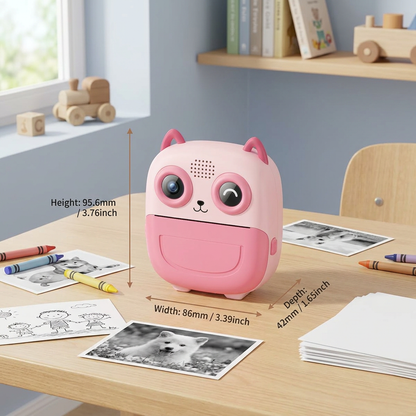 Kids Instant Print Camera – Mini HD Digital Camera with Built-in Printer
