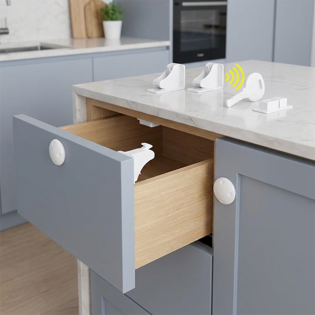 Magnetic Child Proofing Cabinet and Door Lock Set