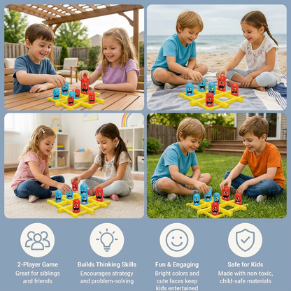 Monster Tic-Tac-Toe Board Game for Kids – Fun 2-Player Strategy Game