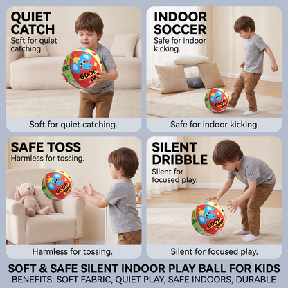 Soft & Safe Silent Indoor Play Ball for Kids
