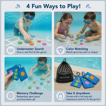 Underwater Search & Find Game With Colourful Gems