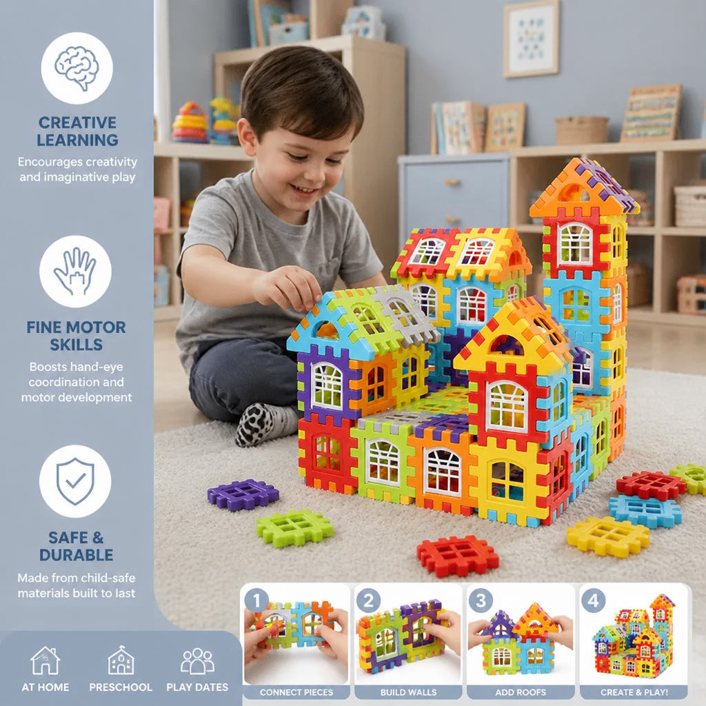 Montessori Window Building Blocks for Kids