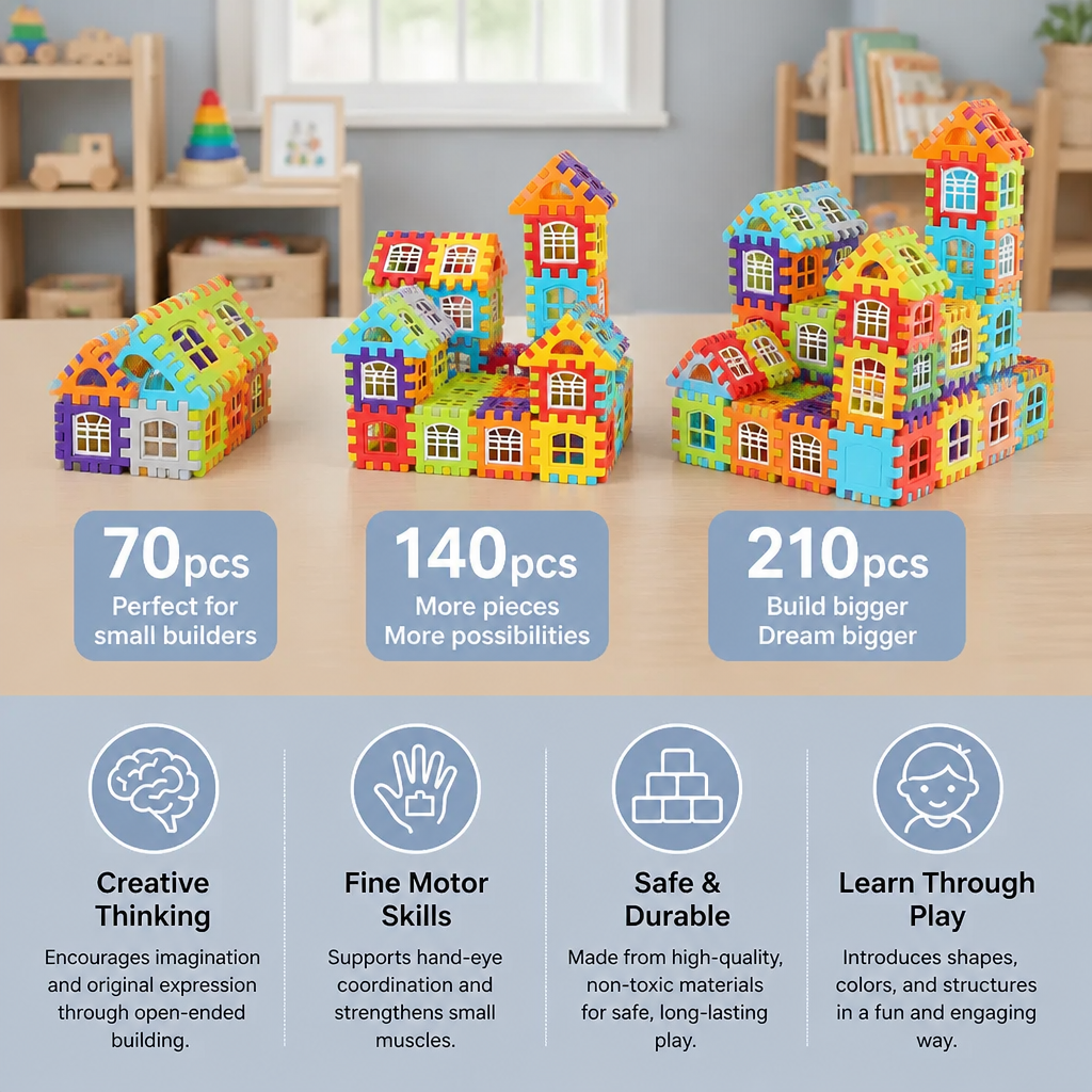 Montessori Window Building Blocks for Kids