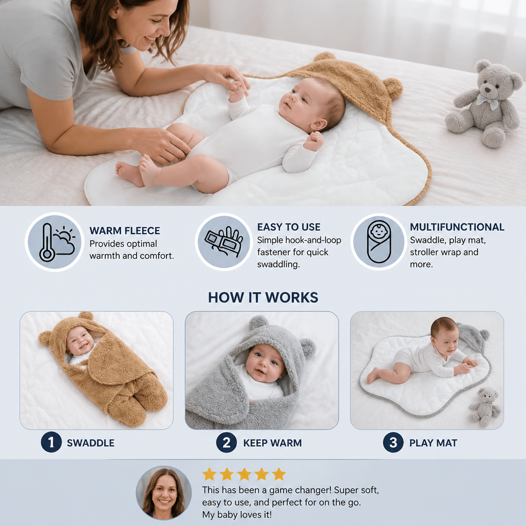 Baby Bear blanket and sleeping bag