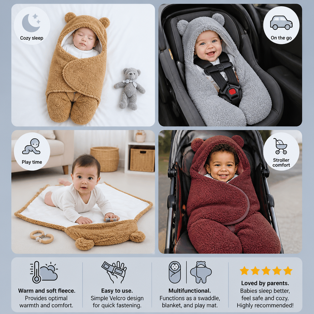 Baby Bear blanket and sleeping bag