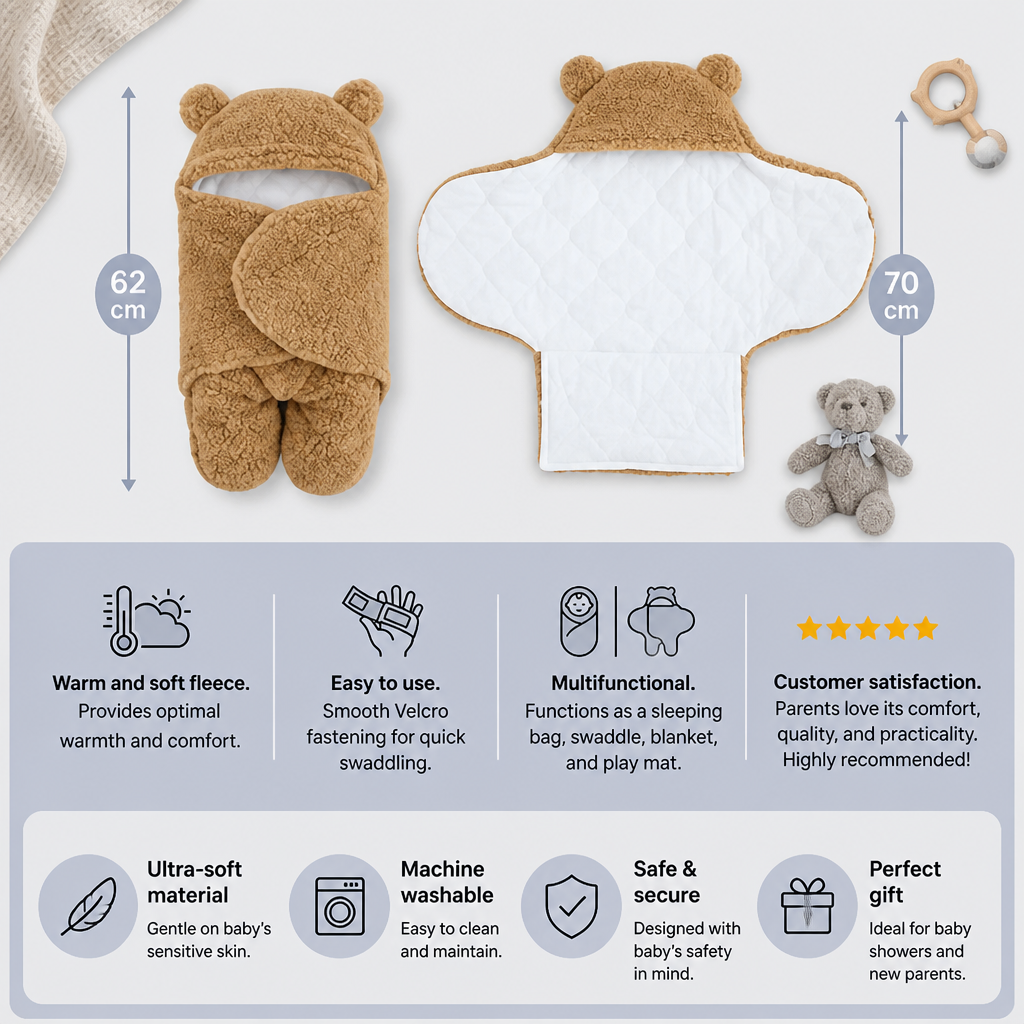 Baby Bear blanket and sleeping bag
