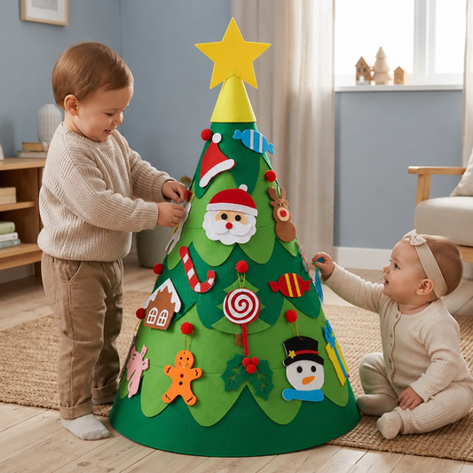 Montessori 3D Felt Christmas Tree