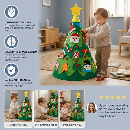 Montessori 3D Felt Christmas Tree