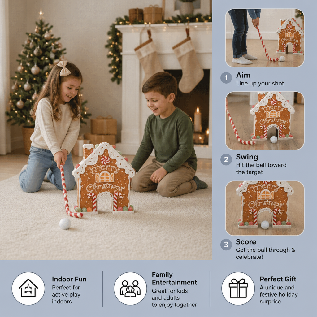 Gingerbread Golf Christmas Toy