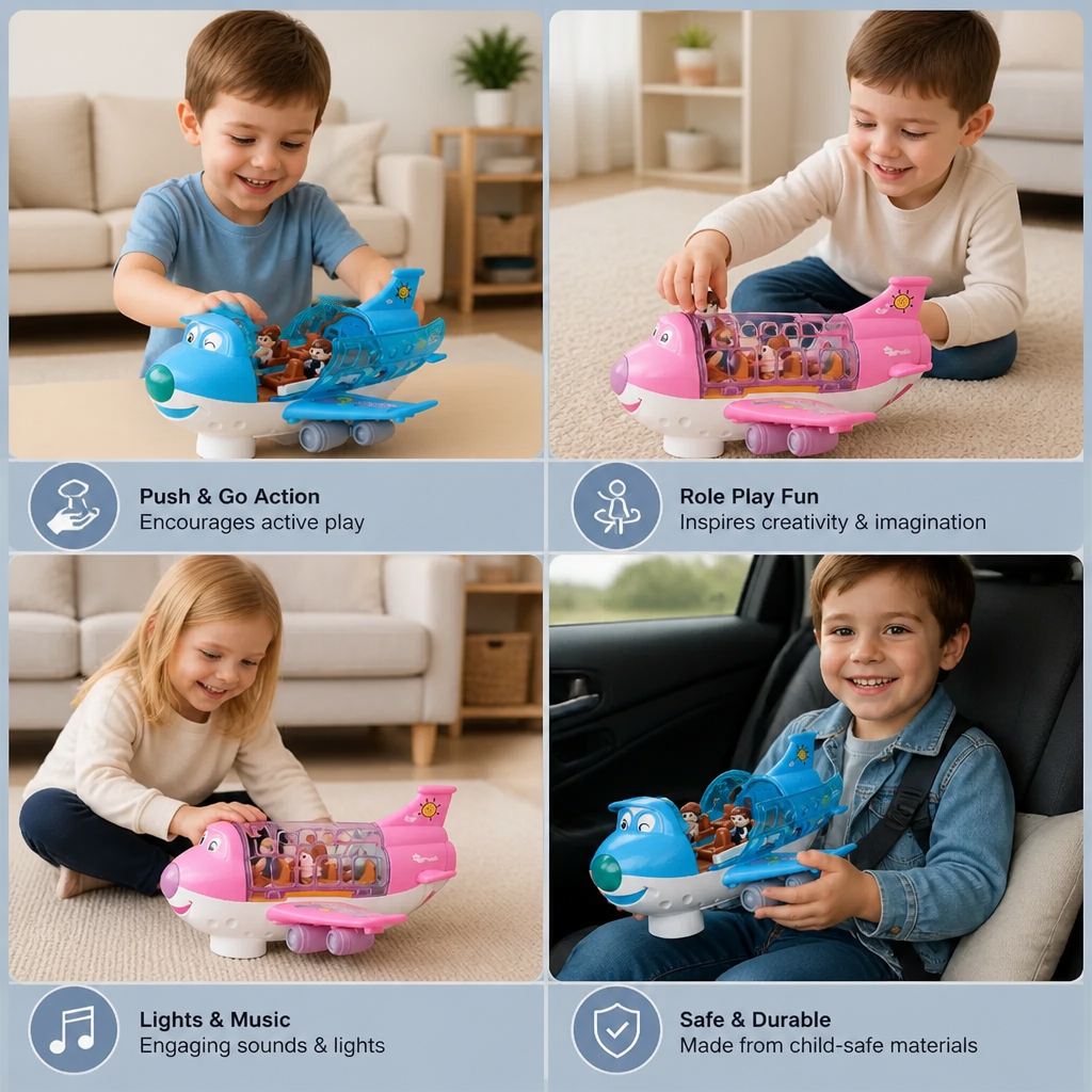Funny & Dancing Aeroplane Toy