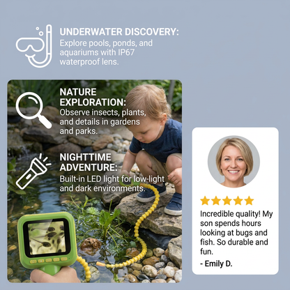 Kids Exploration Camera – Underwater & Nature Discovery Toy with Screen & Light