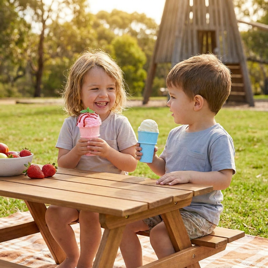 2-Pack Ice Cream Cone Holder for Kids – No-Mess Ice Cream Cup