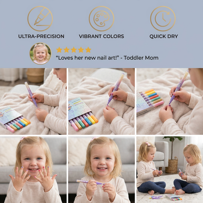 Nail Art Marker Set with Precision Tip – Acrylic Pens for Detailed Nail Designs
