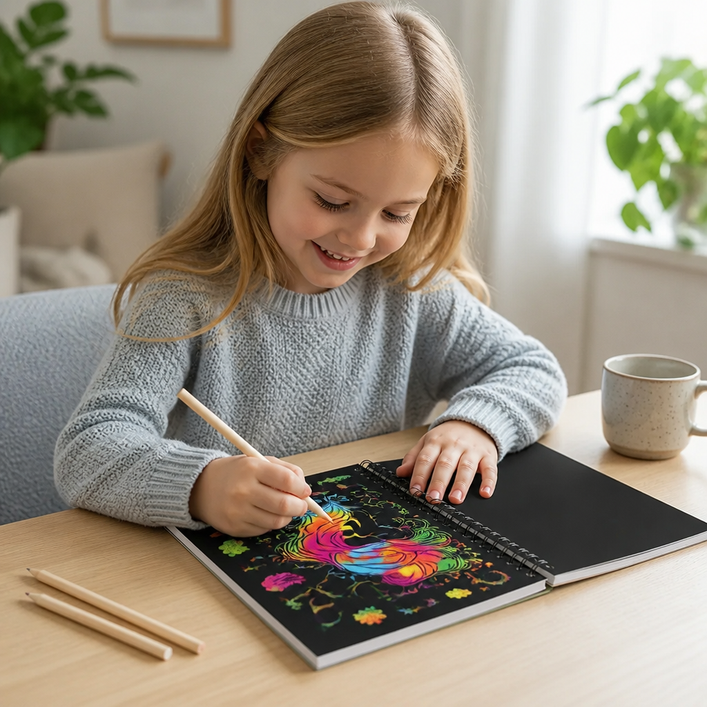 Magical Rainbow Scratch Paper