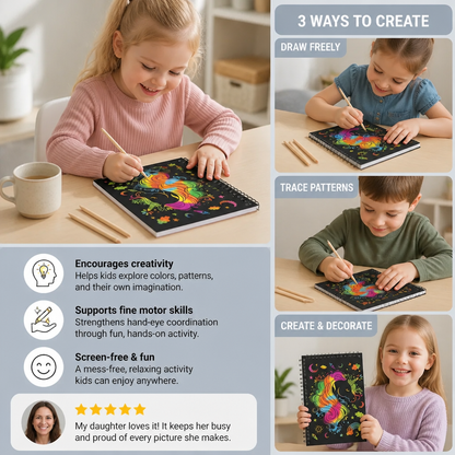 Magical Rainbow Scratch Paper