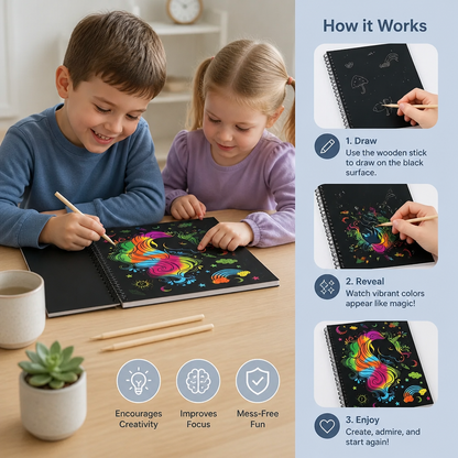 Magical Rainbow Scratch Paper