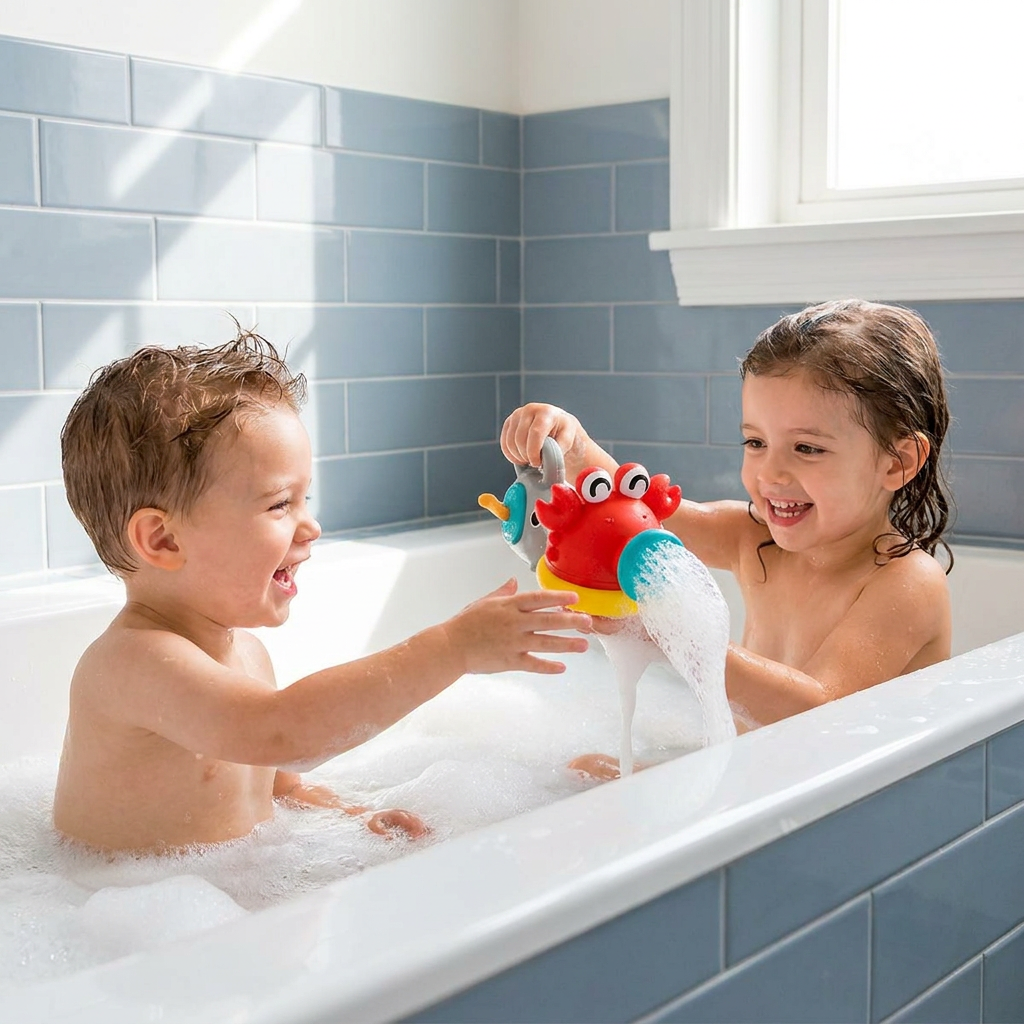 Cute Bubble Bath Toy for Kids – Automatic Foam Maker for Water & Bath Fun