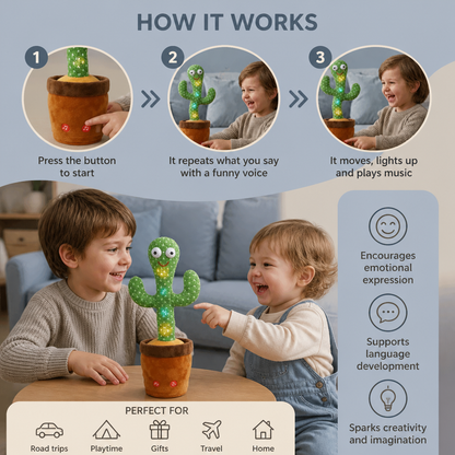 Speaking Cactus Toy for Kids