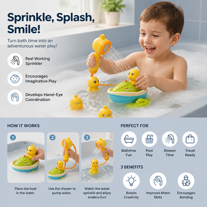 Sprinkling Bath Ducks