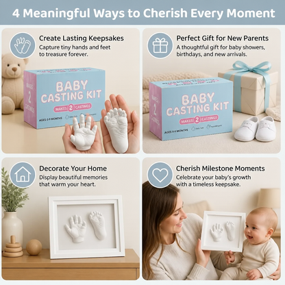 Baby Hand & Footprint Set – Keepsake Set for Newborns & Parents