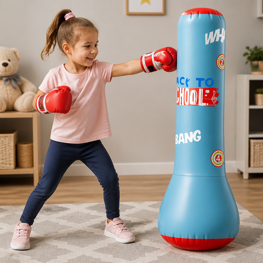 Inflatable Kids Boxing Punching Bag with Water Base
