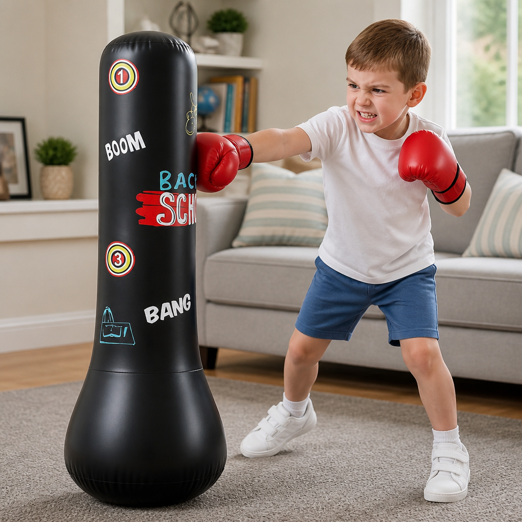 Inflatable Kids Boxing Punching Bag with Water Base
