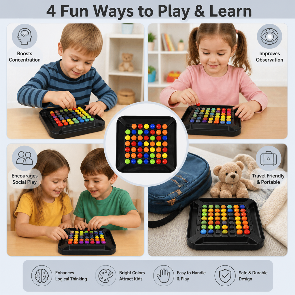 Colour Match Logic Game – Interactive Marble Puzzle for Kids & Adults