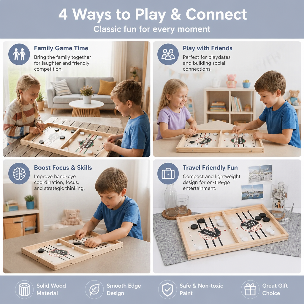 Wooden Sling Shot Chess board game