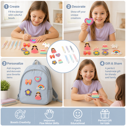 Magical Bead Painting – DIY Set for Kids
