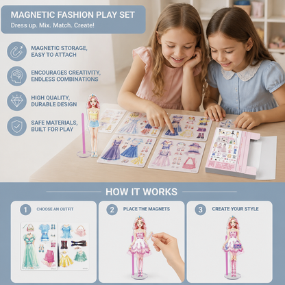 Magnetic Fashion Play Set for Children