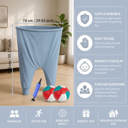 Clown trousers - catching ball family game
